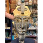 Akhenaten Hanging Mask, Egyptian Mythology Sculpture, Museum Replica
