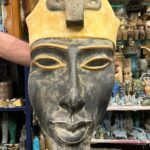 Akhenaten Hanging Mask, Egyptian Mythology Sculpture, Museum Replica - صورة إضافية 2
