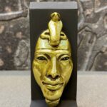 Akhenaten Mask, Egyptian Antique Replica, Gold Leaf Statue - صورة إضافية 7