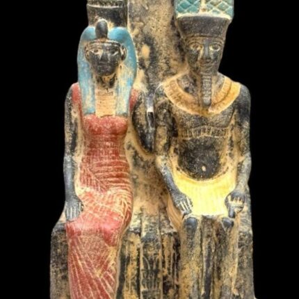 Amun Ra and Mut Statue: Egyptian Stone Mythology
