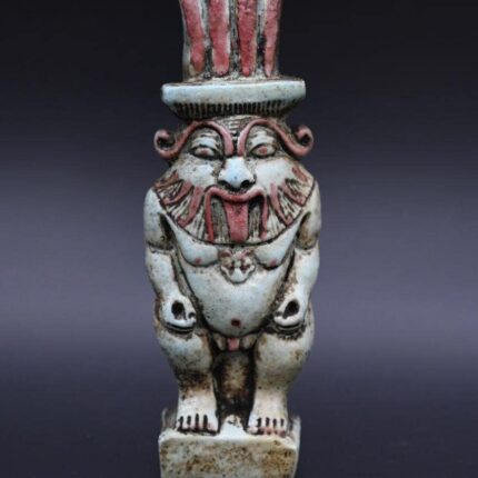 Ancient Egyptian God Bes Statue: Fertility Decor Replica