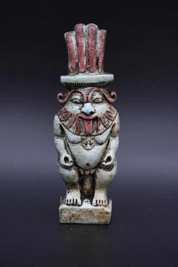 Ancient Egyptian God Bes Statue: Fertility Decor Replica