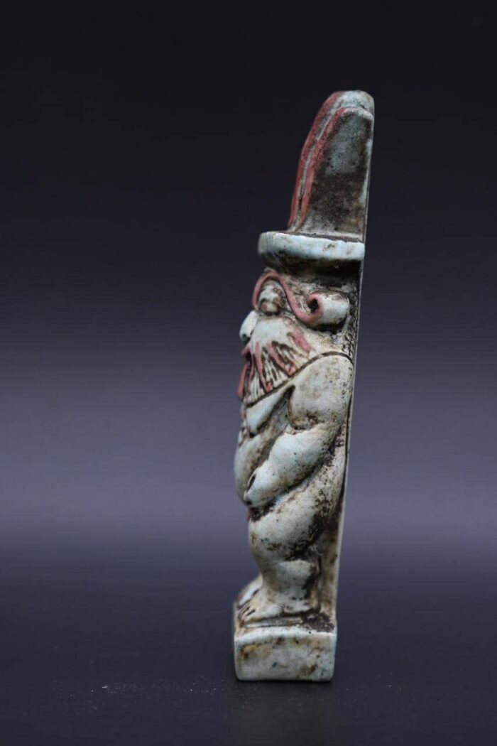 Ancient Egyptian God Bes Statue: Fertility Decor Replica - صورة إضافية 3