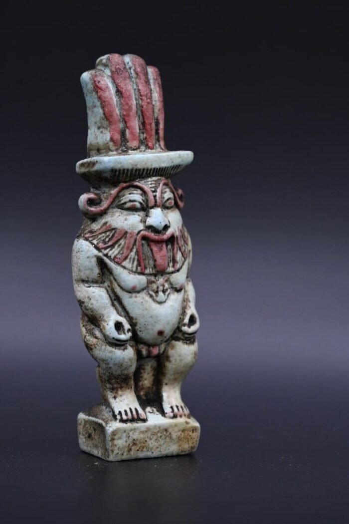 Ancient Egyptian God Bes Statue: Fertility Decor Replica - صورة إضافية 5