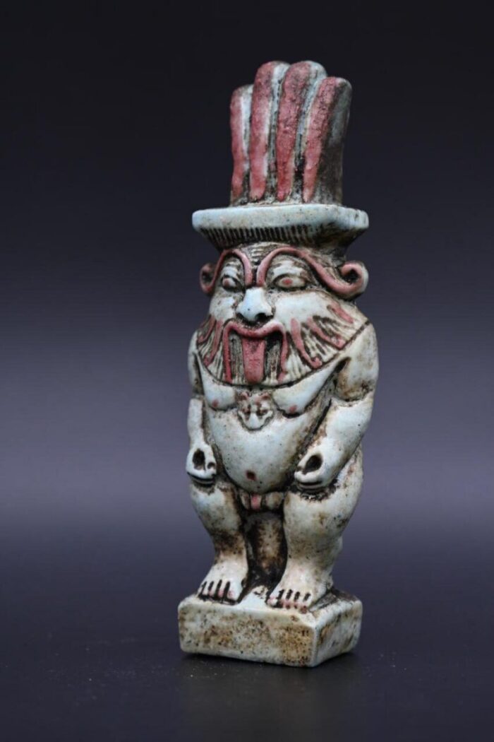 Ancient Egyptian God Bes Statue: Fertility Decor Replica - صورة إضافية 6