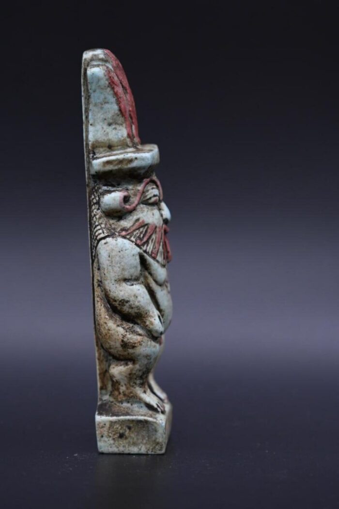 Ancient Egyptian God Bes Statue: Fertility Decor Replica - صورة إضافية 7