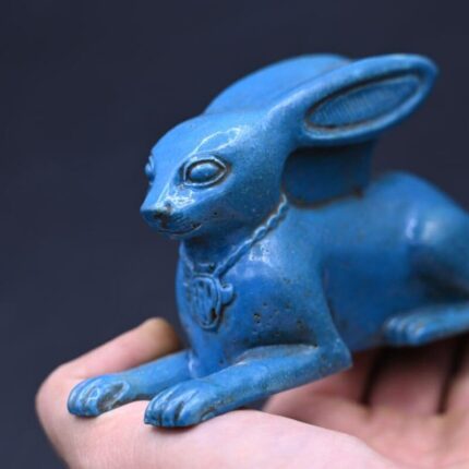 Ancient Egyptian Rabbit Statue, Unut Goddess of Fertility, Stone - صورة إضافية 2