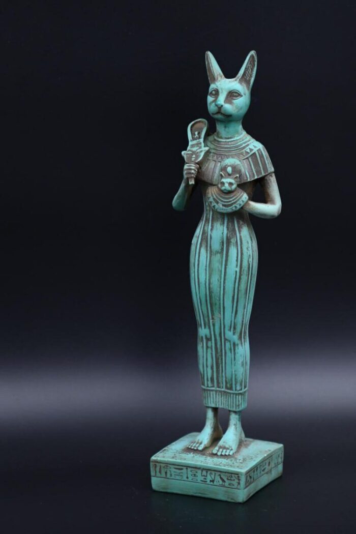 Bastet Statue, Egyptian Cat Goddess Replica - صورة إضافية 3