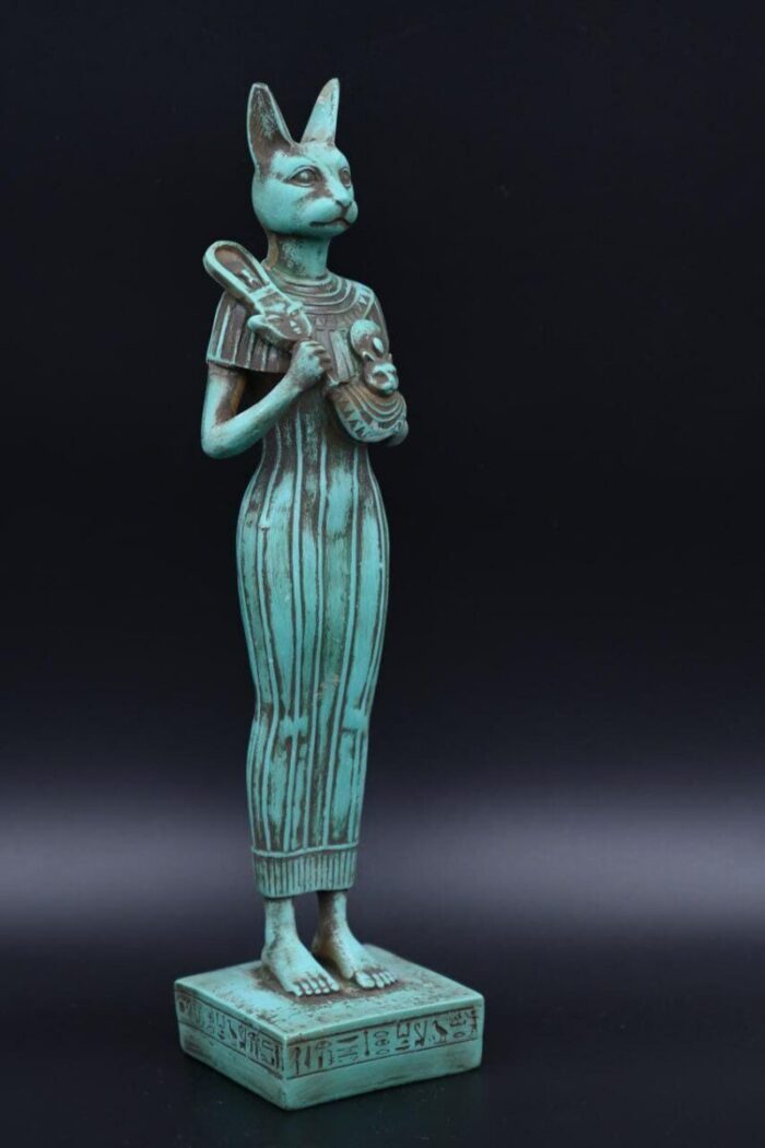 Bastet Statue, Egyptian Cat Goddess Replica - صورة إضافية 4