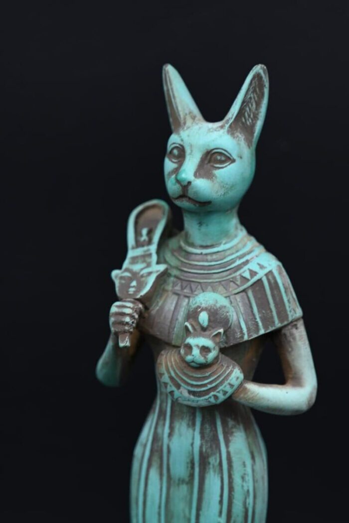 Bastet Statue, Egyptian Cat Goddess Replica - صورة إضافية 5