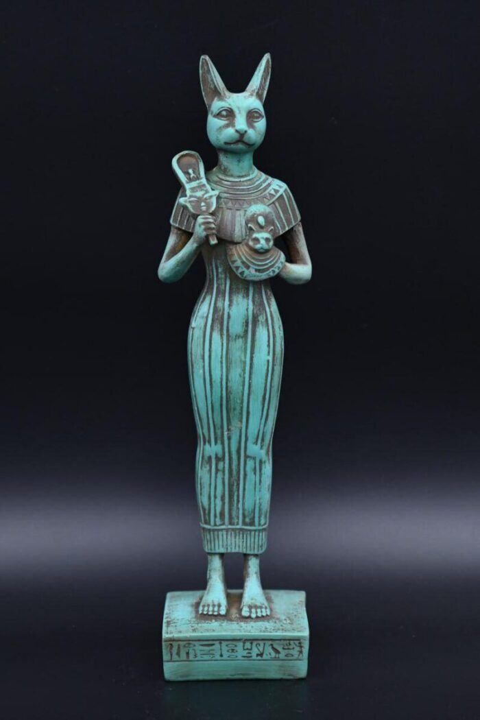 Bastet Statue, Egyptian Cat Goddess Replica - صورة إضافية 9