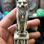 Bastet Stone Statue, Egyptian Cat Goddess Sculpture, Decor - صورة إضافية 10
