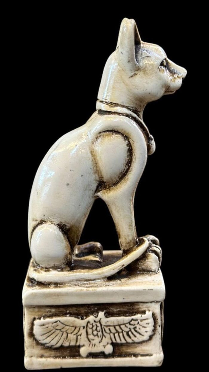 Bastet Stone Statue, Egyptian Cat Goddess Sculpture, Decor - صورة إضافية 2