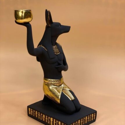 Egyptian Anubis Statue, God of Mummification Replica