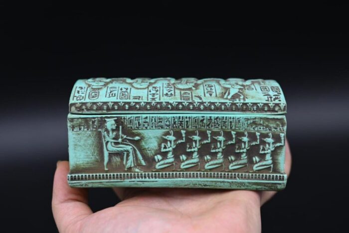 Egyptian Box: Ancient Gods Replica, Solid Stone - صورة إضافية 3