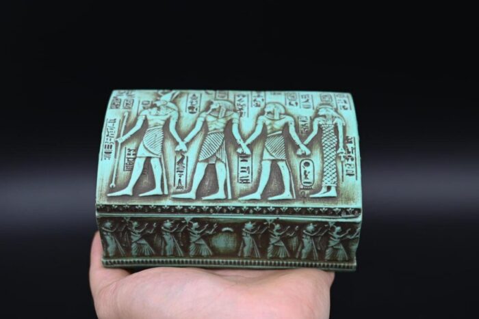 Egyptian Box: Ancient Gods Replica, Solid Stone - صورة إضافية 5