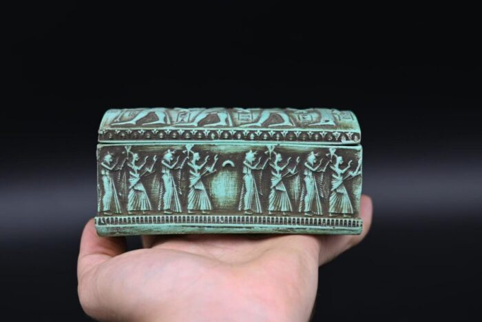 Egyptian Box: Ancient Gods Replica, Solid Stone - صورة إضافية 6