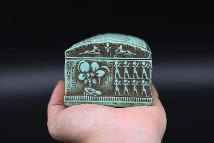 Egyptian Box: Ancient Gods Replica, Solid Stone - صورة إضافية 8