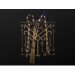 Egyptian Crook and Flail Set, Symbol of Sovereignty, Museum Art Replica