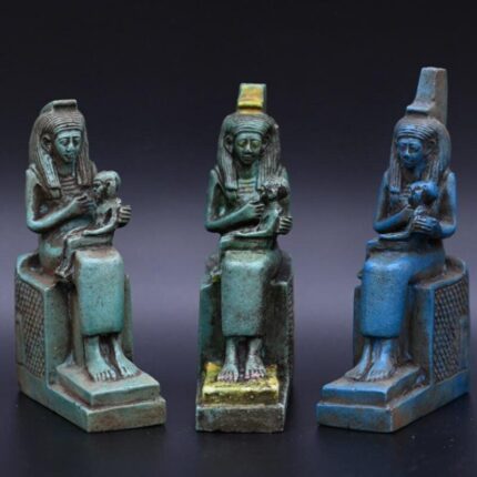 Egyptian Goddess Isis Statue, Stone Replica