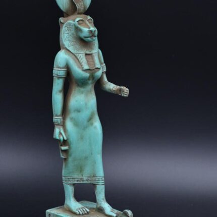 Egyptian Goddess Tefnut Statue: Handmade Replica, Made in Egypt