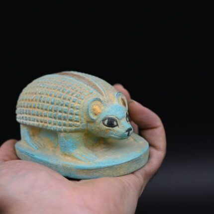 Egyptian Hedgehog Statue: Stone Replica