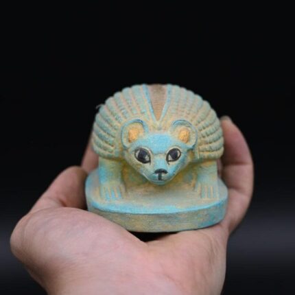 Egyptian Hedgehog Statue: Stone Replica - صورة إضافية 2