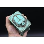 Egyptian Scarab Box, Good Luck Stone Replica - صورة إضافية 3