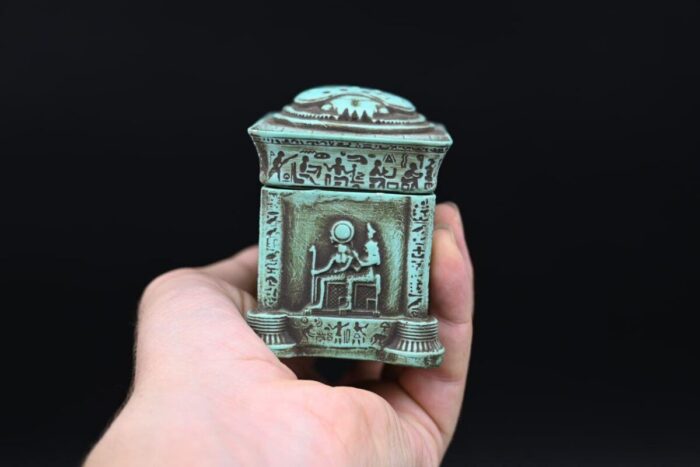 Egyptian Scarab Box, Good Luck Stone Replica - صورة إضافية 4