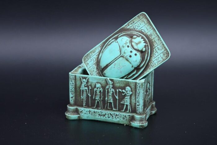 Egyptian Scarab Box, Good Luck Stone Replica - صورة إضافية 6