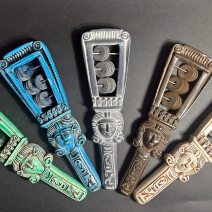 Egyptian Sistrum – Sacred Musical Instrument of Goddess Hathor -Altar Egypt Replica Museum Quality made in Egypt