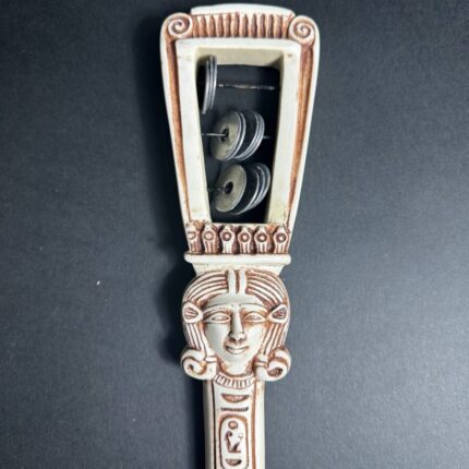 Egyptian Sistrum – Sacred Musical Instrument of Goddess Hathor -Altar Egypt Replica Museum Quality made in Egypt - صورة إضافية 2