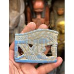 Faience Eye of Horus Amulet, Egyptian Protection Symbol