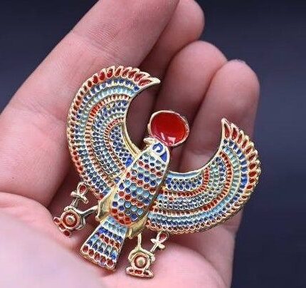Goddess Nekhbet Ring, Vulture and Sun Disk Ring