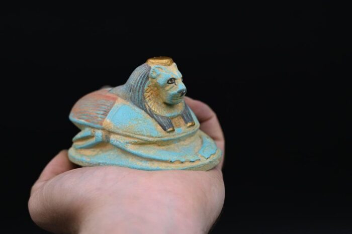 Goddess Sekhmet Scarab Beetle: Ancient Egypt Replica Artifact