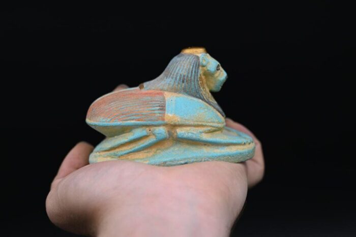 Goddess Sekhmet Scarab Beetle: Ancient Egypt Replica Artifact - صورة إضافية 3