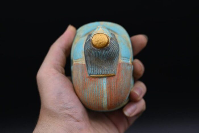 Goddess Sekhmet Scarab Beetle: Ancient Egypt Replica Artifact - صورة إضافية 4