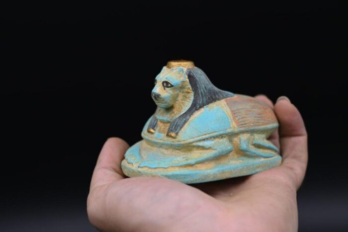 Goddess Sekhmet Scarab Beetle: Ancient Egypt Replica Artifact - صورة إضافية 7