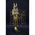 Gold Leaf Anubis Statue – Egyptian God of Mummification
