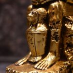 Gold Leaf Anubis Statue – Egyptian God Replica - صورة إضافية 2