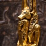 Gold Leaf Anubis Statue – Egyptian God Replica - صورة إضافية 4