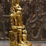 Gold Leaf Anubis Statue – Egyptian God Replica - صورة إضافية 5