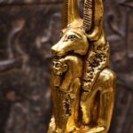 Gold Leaf Anubis Statue – Egyptian God Replica - صورة إضافية 9