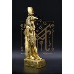Gold Leaf Thoth Statue: Egyptian God of Wisdom Decor