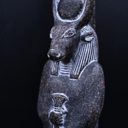 Granite Hathor Statue – Egyptian Goddess of Love, Replica - صورة إضافية 2
