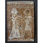 Granite Ra Relief – Egyptian God of Sun, Ancient Decor