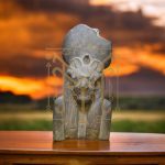 Granite Statue: Egyptian Goddess Sekhmet Lioness Replica