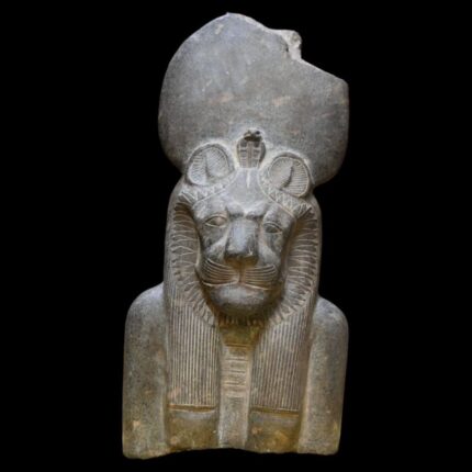 Granite Statue: Egyptian Goddess Sekhmet Lioness Replica - صورة إضافية 2