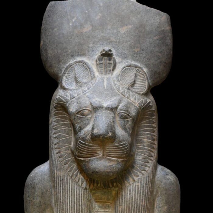 Granite Statue: Egyptian Goddess Sekhmet Lioness Replica - صورة إضافية 4