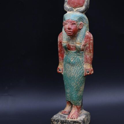 Handcrafted Hathor, Sekhmet, & Horus Statues: Egyptian Deities (20 cm)